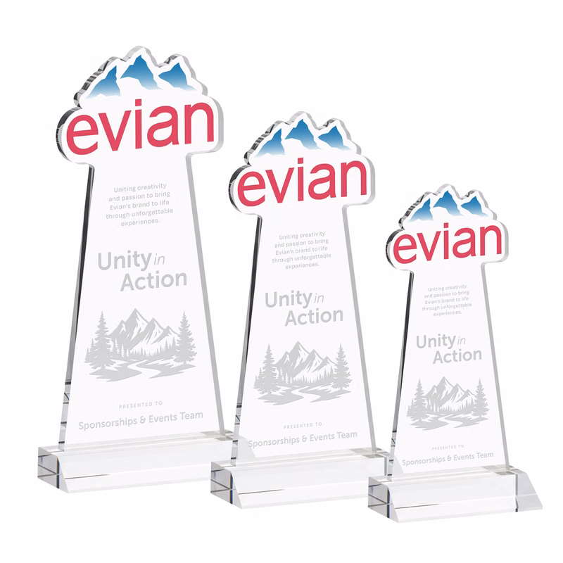EdgeCraft Tapered Award on Mitered - Clear (via Ocean)