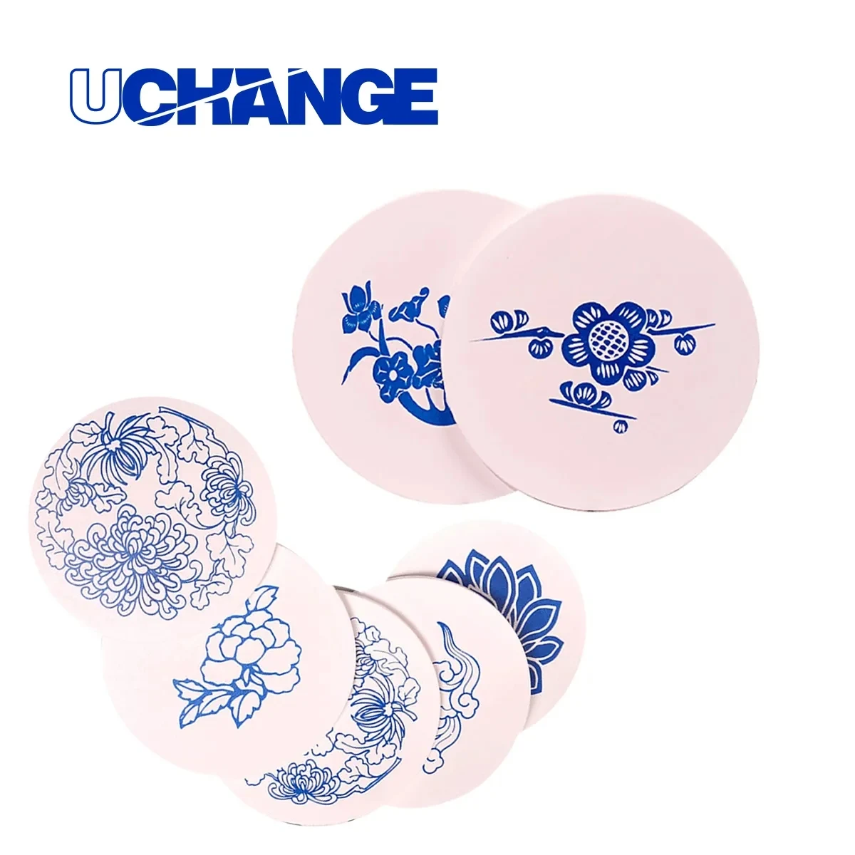 Round Wood Coaster Custom Print 1
