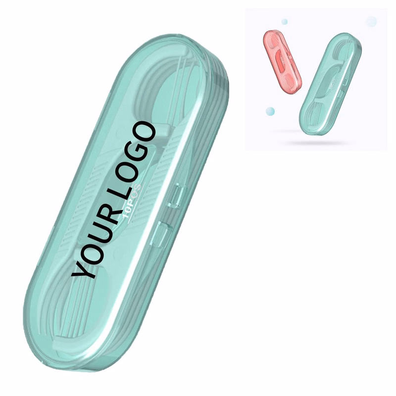 Plastic Flossers with Convenient Carrying Case