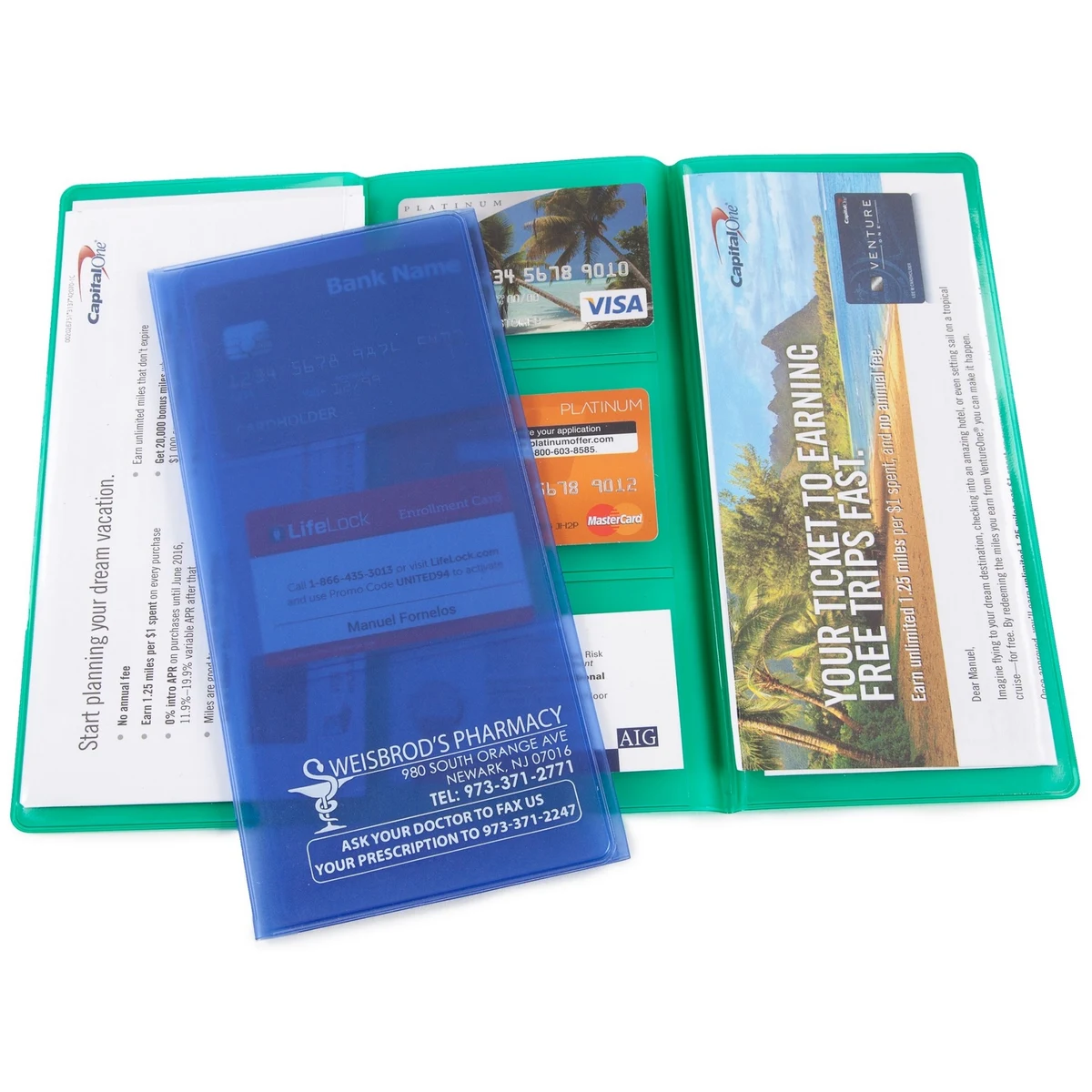 Tri-Fold Travel Companion Document Holder 1