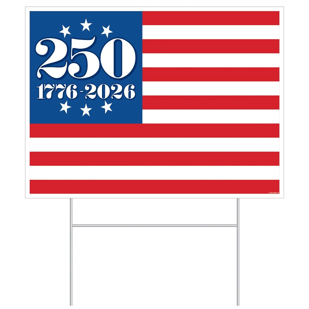 Plastic Semiquincentennial Yard Sign 1