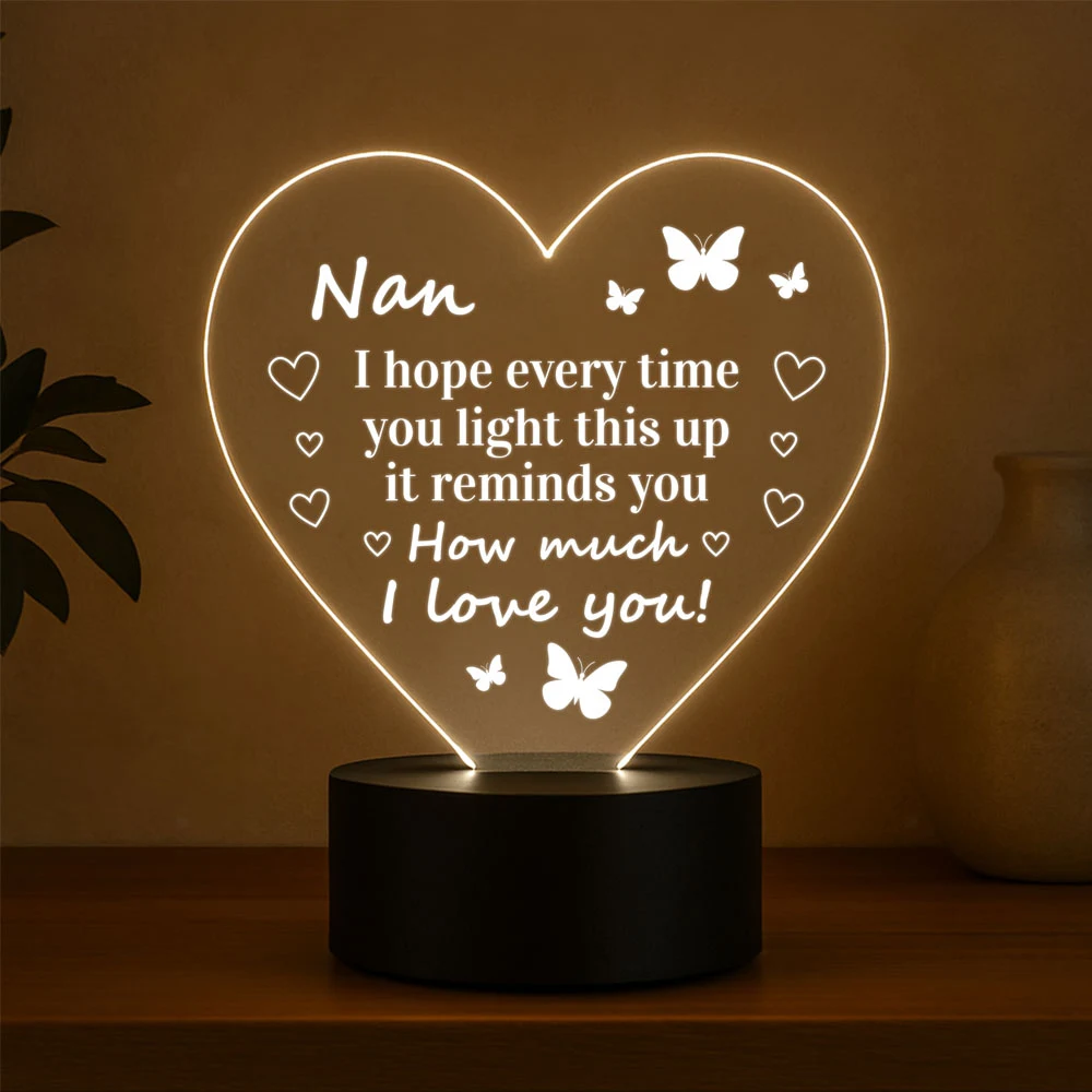Customized Acrylic Shapes w/LED Base Light w/ remote 1