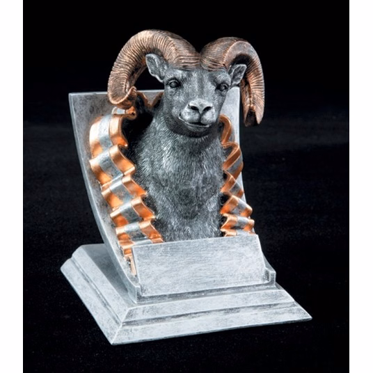Ram Spirit Mascot Resin
