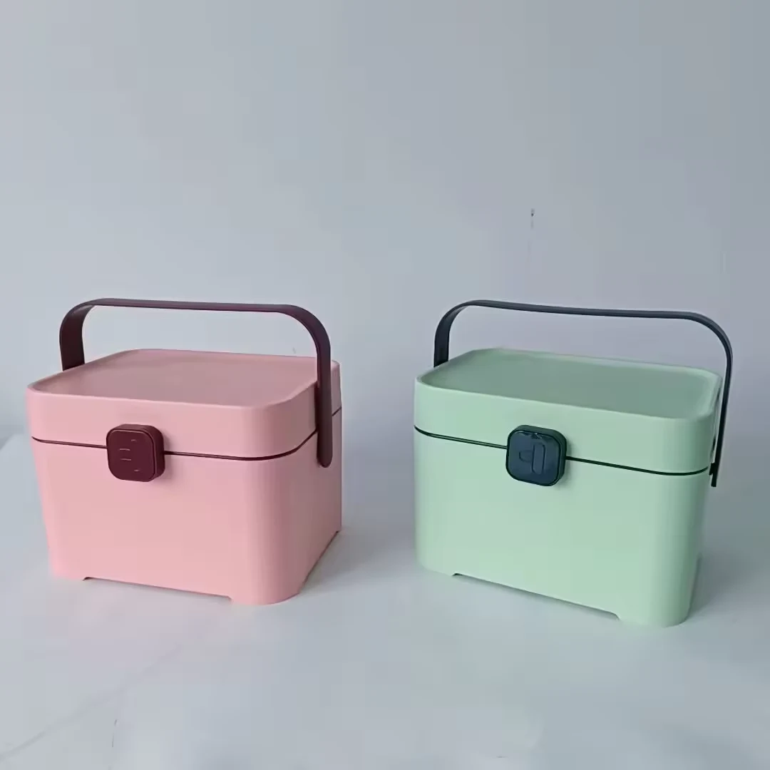 Two Layers Storage Box with Handle 1