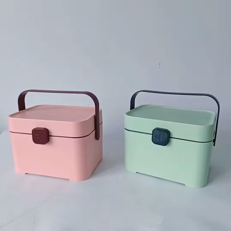 Two Layers Storage Box with Handle