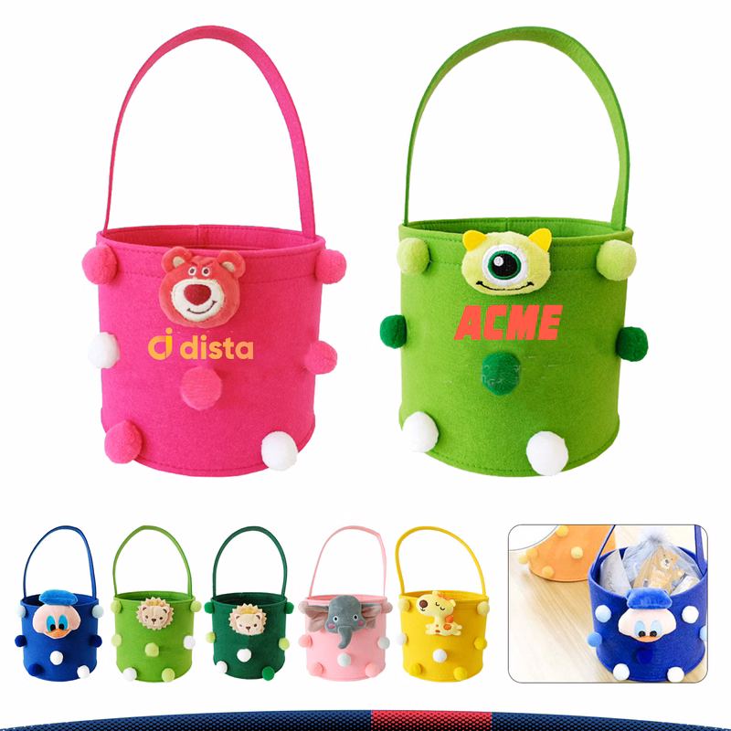 Cartoon Felt Bucket