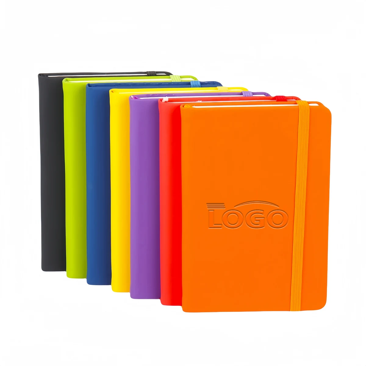 A5 Leatherette Journal with Elastic Band 1