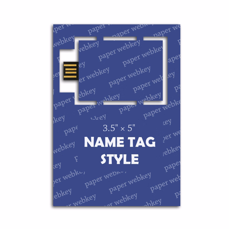 Name Tag 3.5" x 5" Paper Webkey