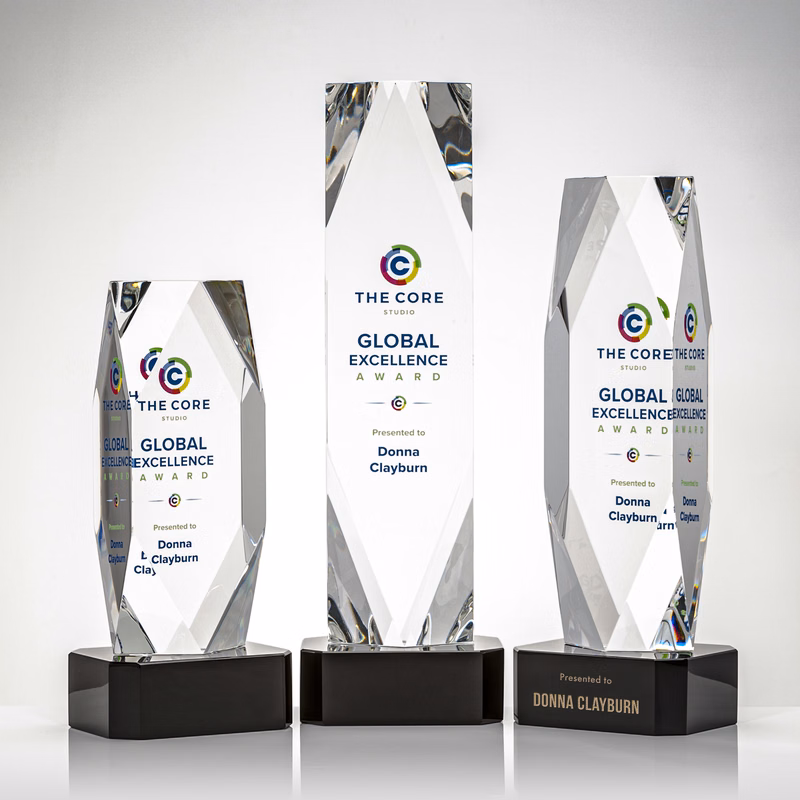 Delta VividPrint™ Award on Base - Black