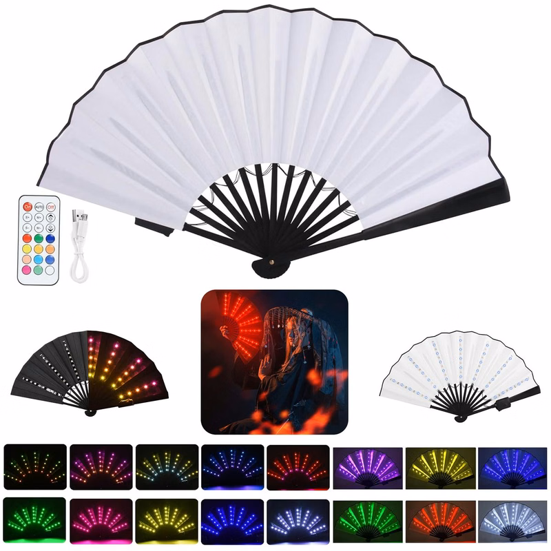 Party LED Glowing Colorful Fan