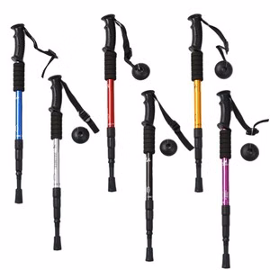 Trekking Poles With Straight Shank Design
