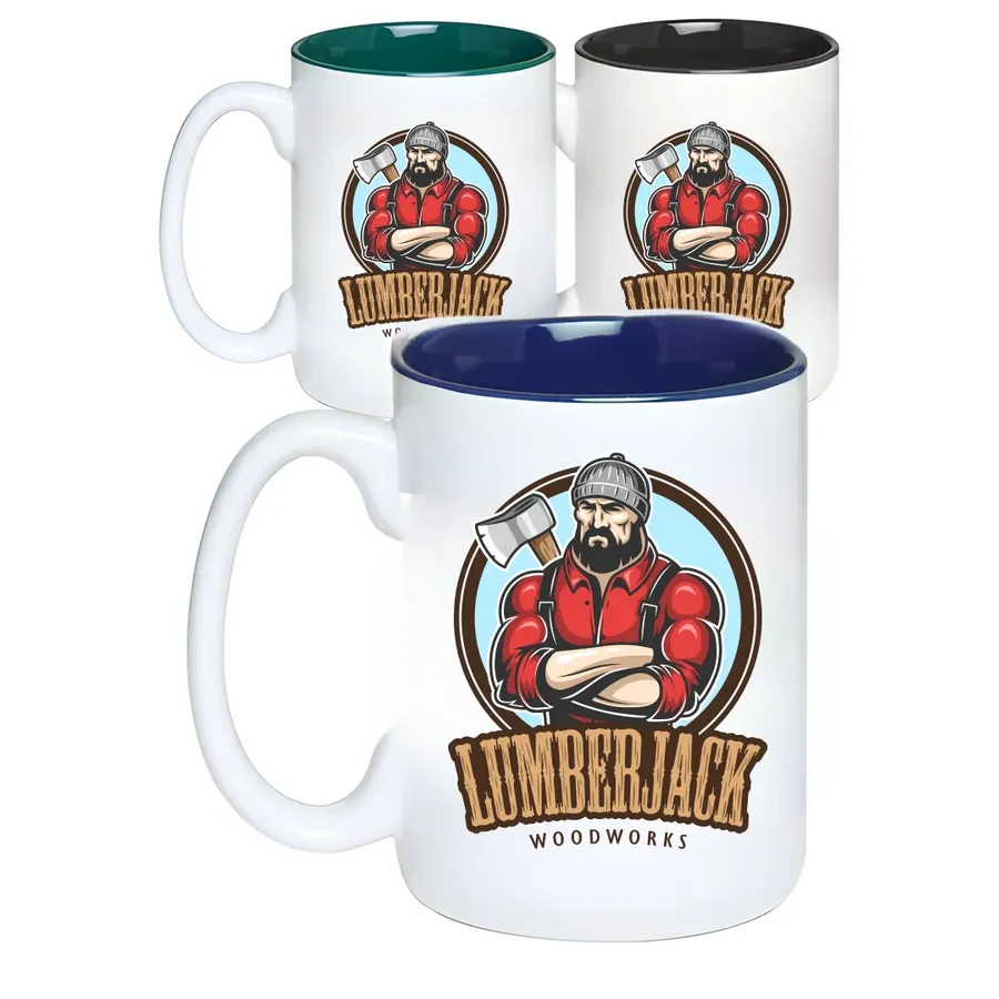 15 oz Easygrip Glossy Coffee Mugs 1