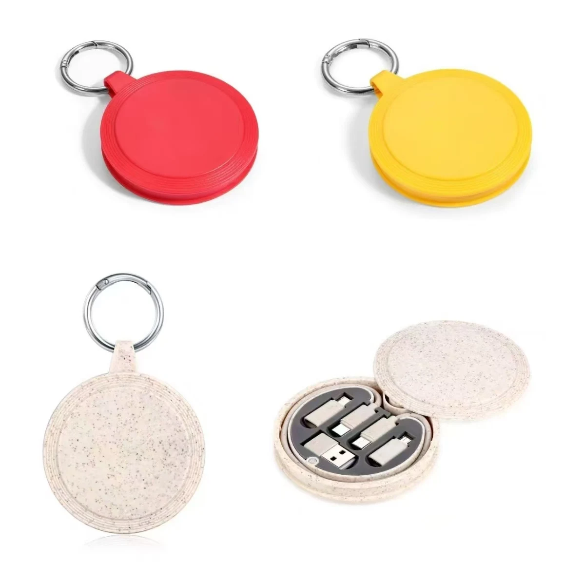 Round Multi USB Charging Adapter Cable Kit 1