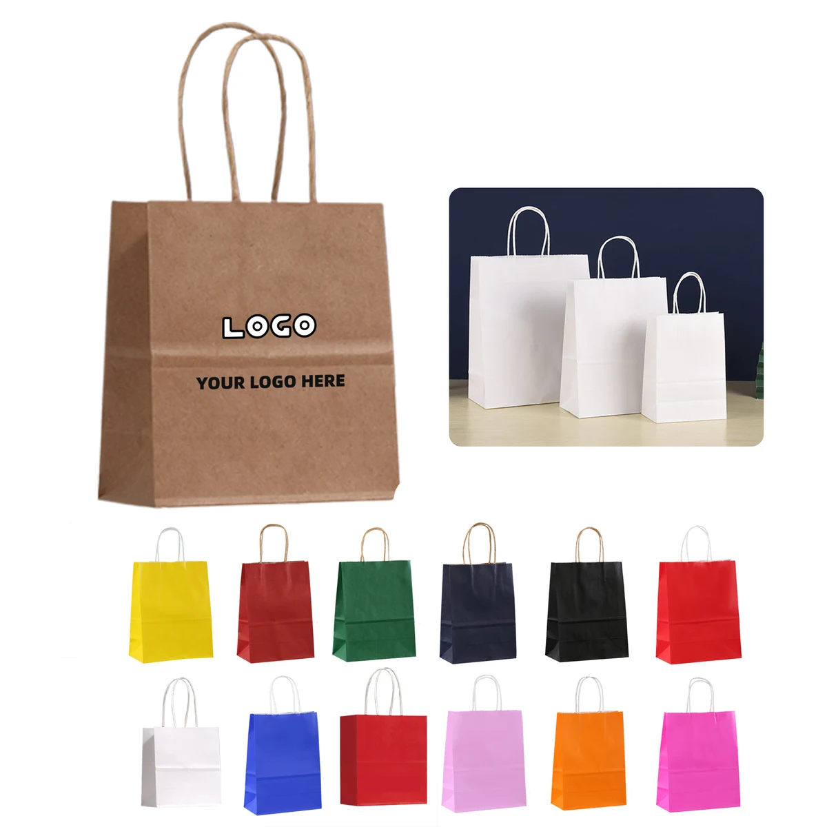 Custom Kraft Paper Tote Bag 1