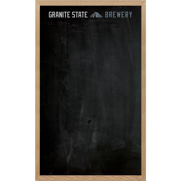 Oak Frame Wall Chalkboard - 36"w x 60"h 1