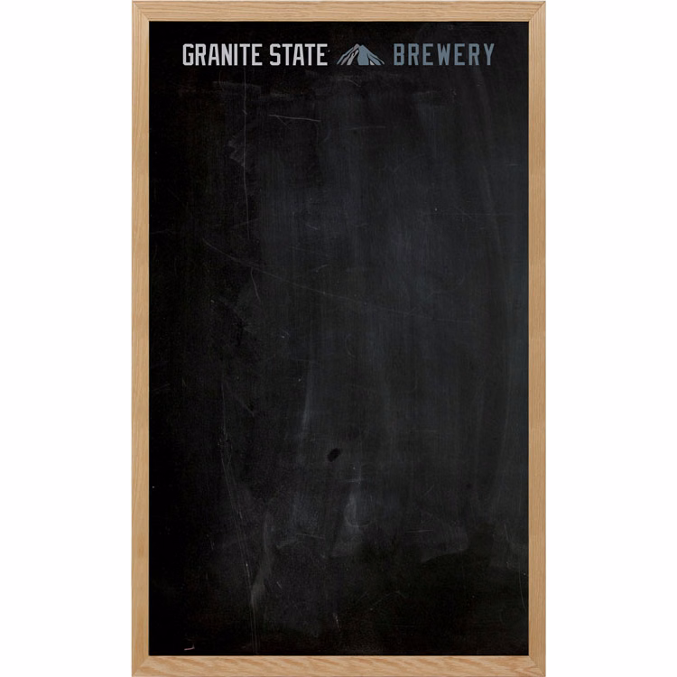 Oak Frame Wall Chalkboard - 36"w x 60"h