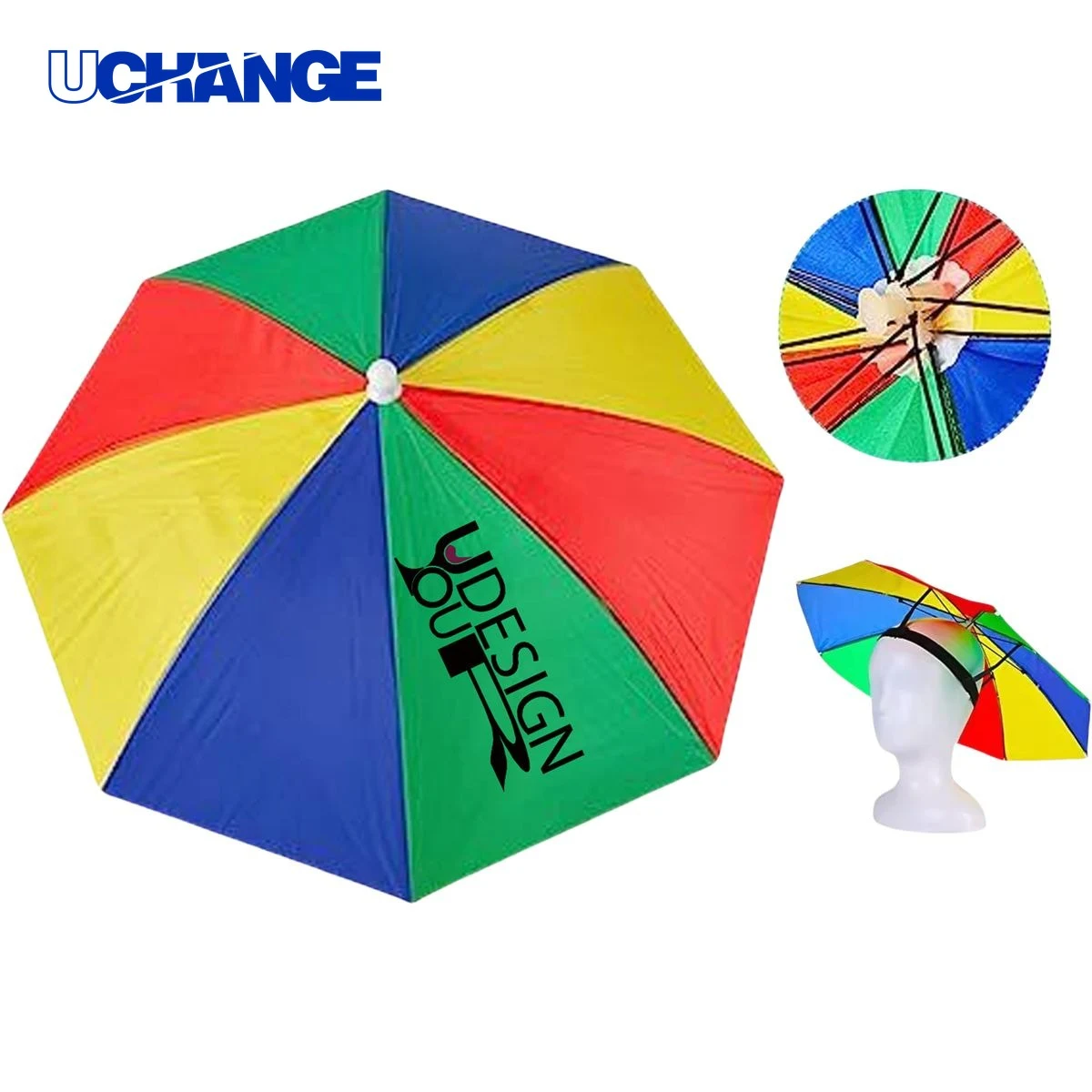 Head-Worn Umbrella Hat 1