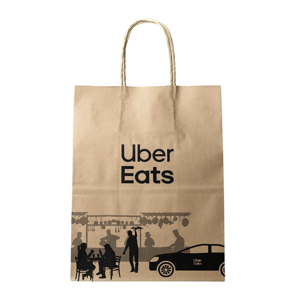 150g Kraft Paper bag with full color imprint on all sides (6.25*8*2.5") 1