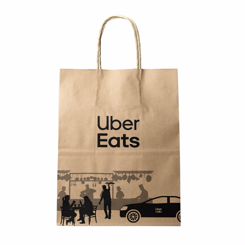150g Kraft Paper bag with full color imprint on all sides (6.25*8*2.5")