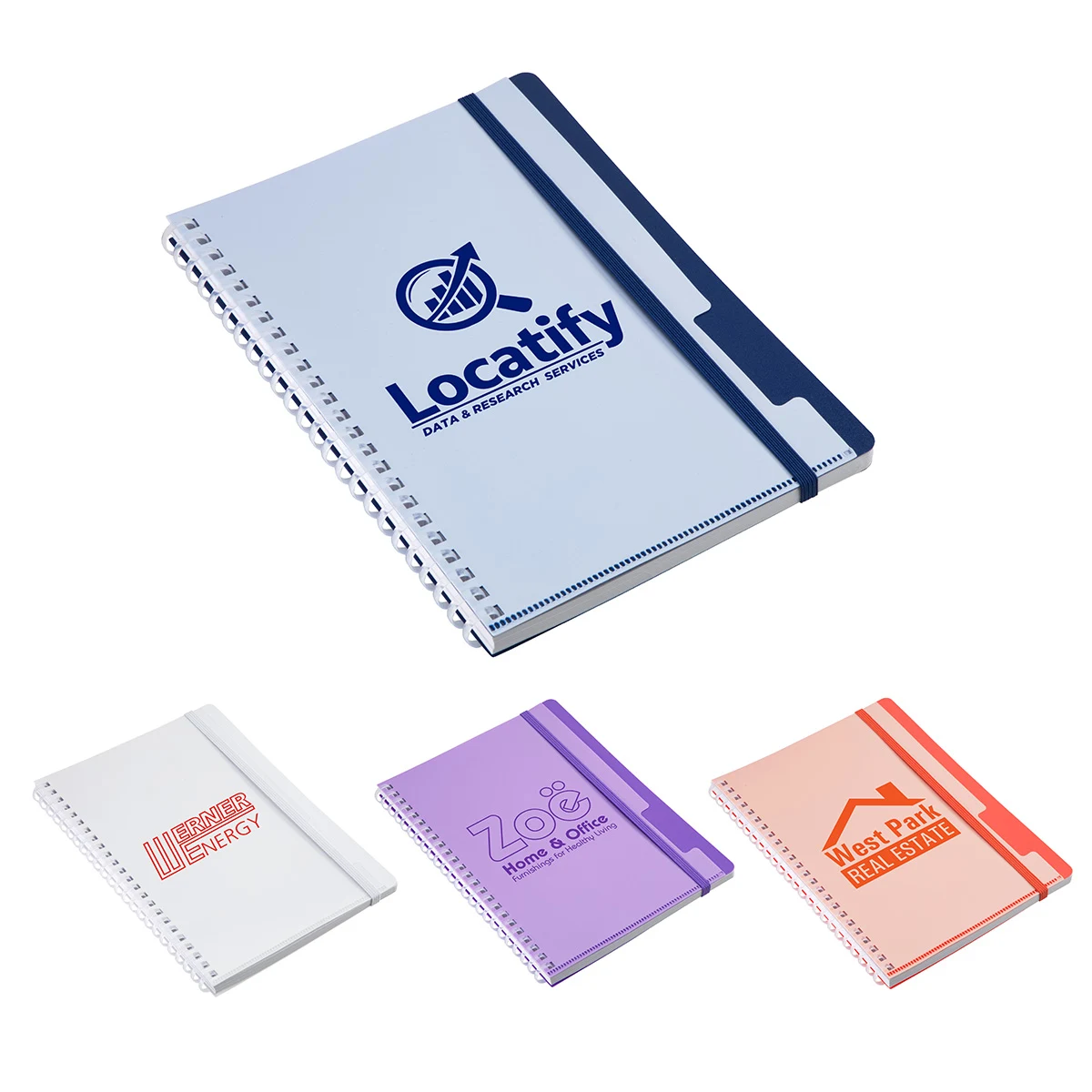 Arcadia Soft Spiral Notebook with Front Pocket 1