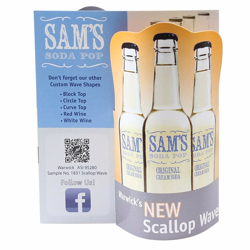 Scallop Wave 3D Table Tent