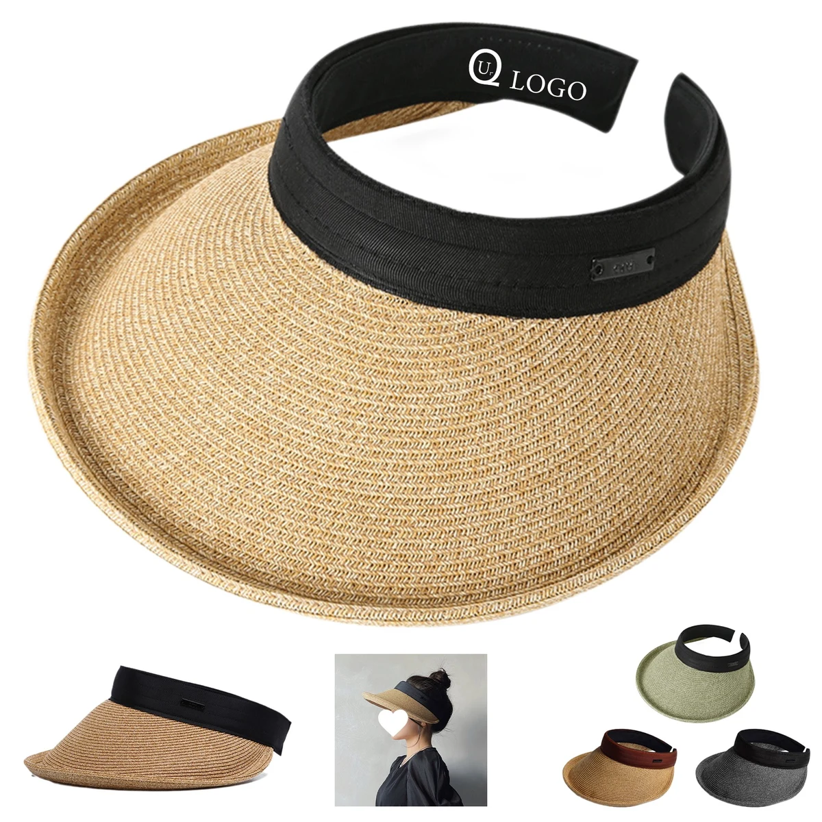 Women'S Wide Brim , Sun Protective Straw Hat 1
