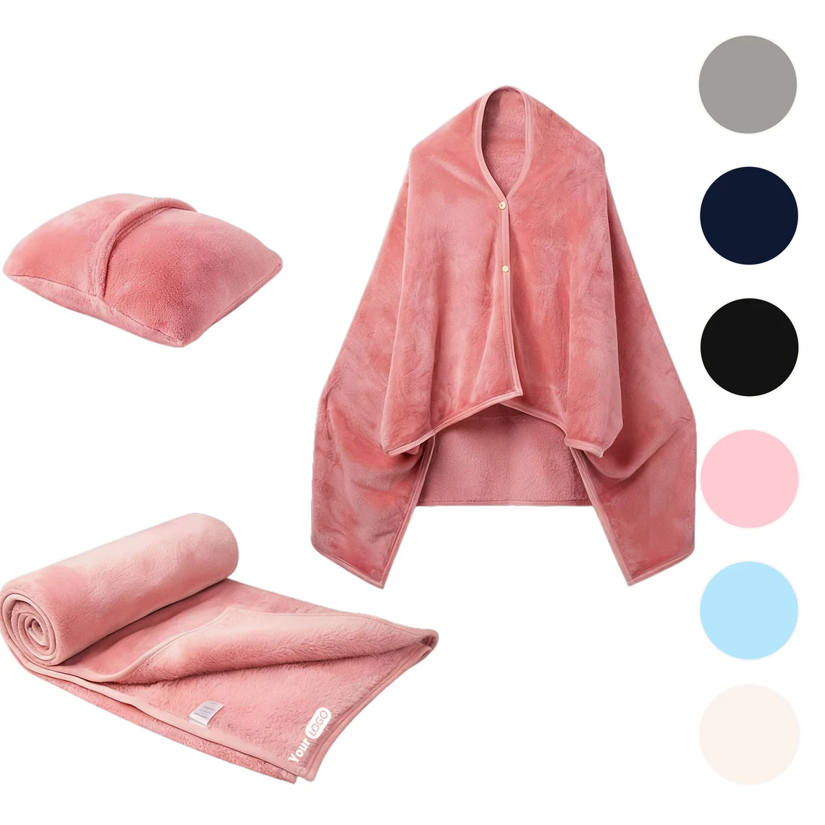 Multifunctional Travel Blanket Pillow Combo 1