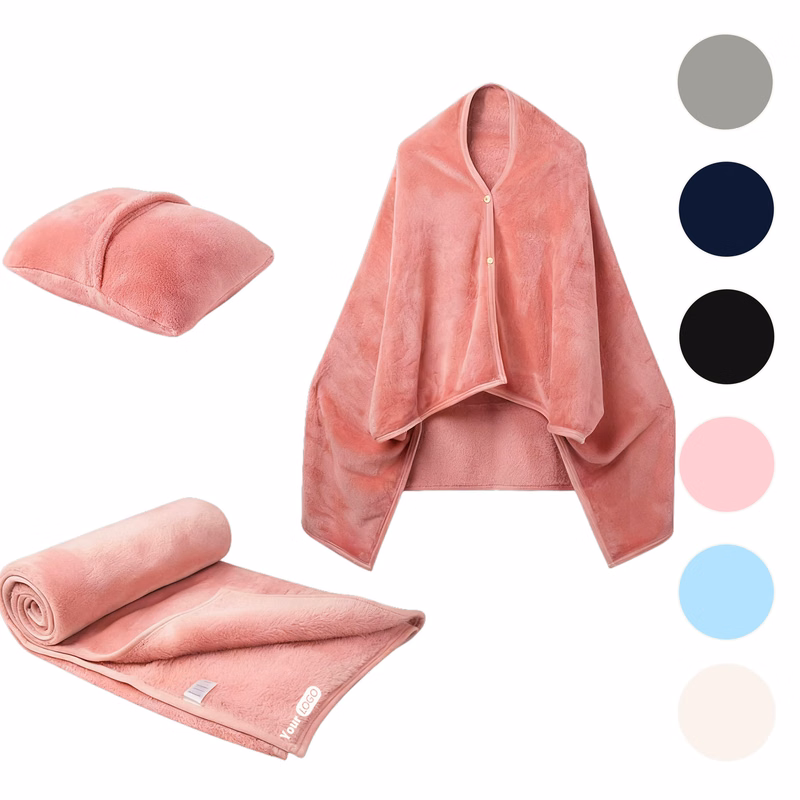 Multifunctional Travel Blanket Pillow Combo