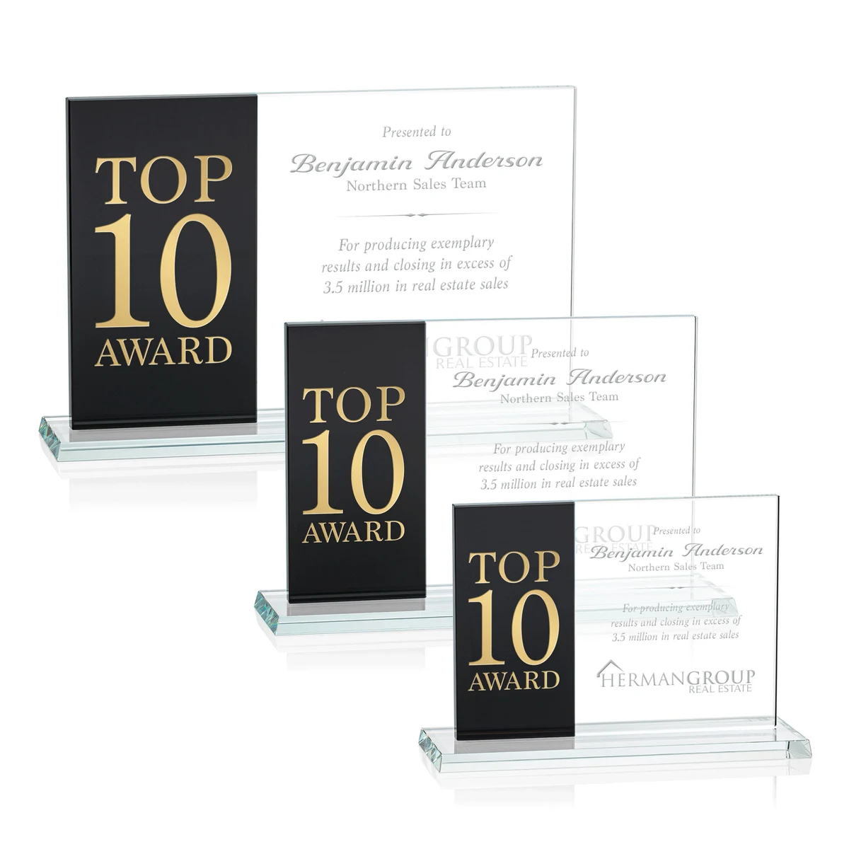 Composite Horizontal Award - Black 1
