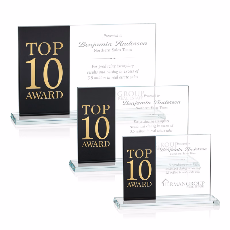 Composite Horizontal Award - Black