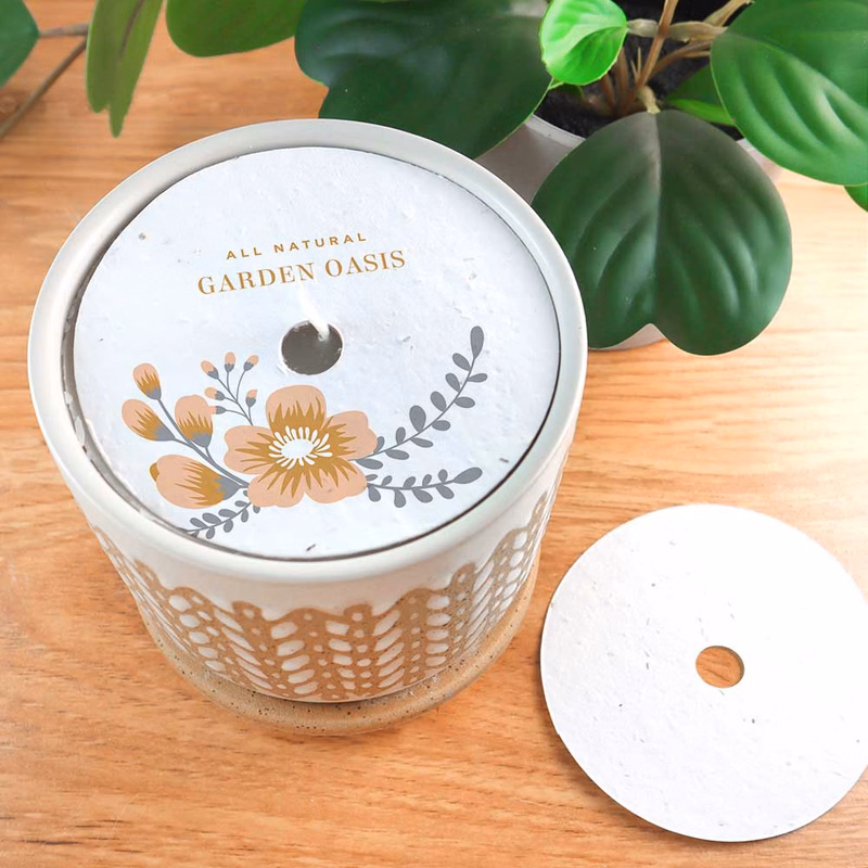 Single-Sided 4" Seed Paper Candle Dust Covers