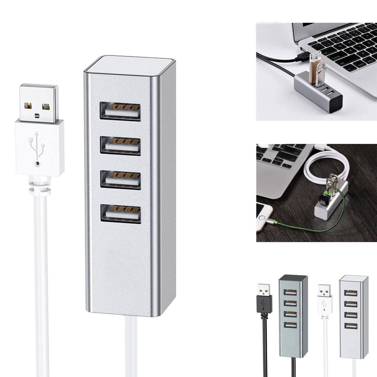 4 Port USB Hub 2.0 for Computer 1