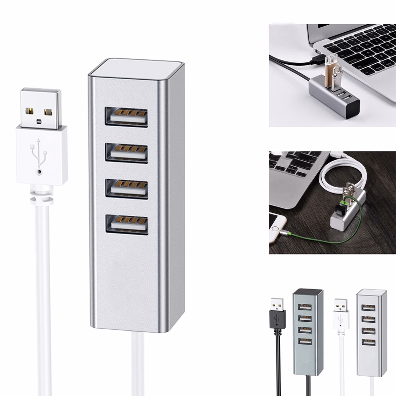 4 Port USB Hub 2.0 for Computer
