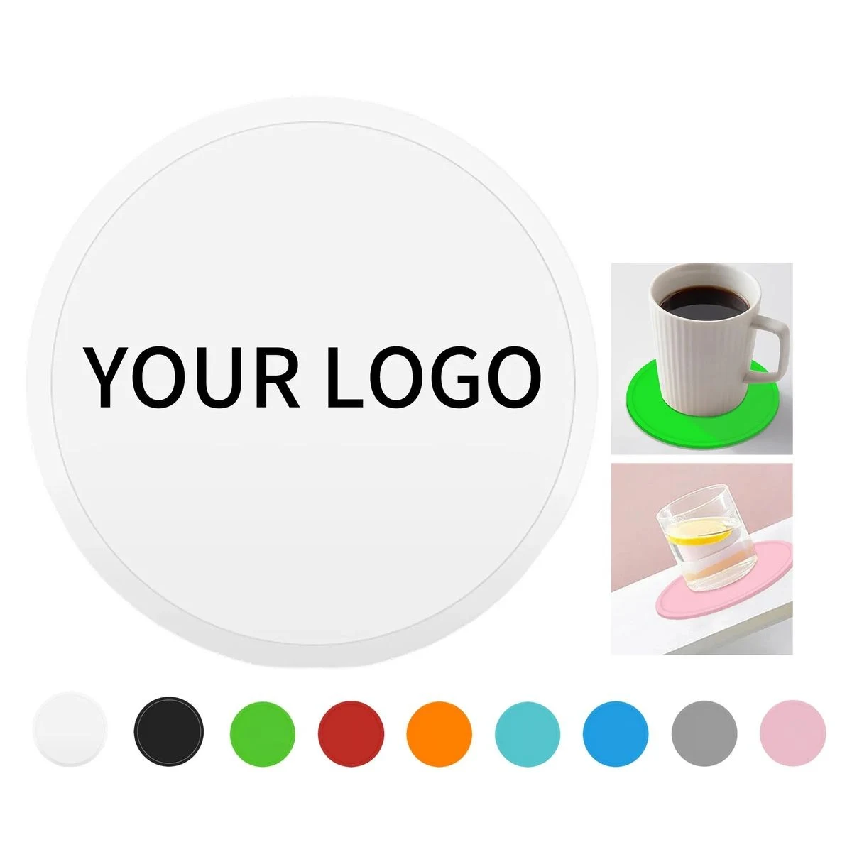 Reusable Drink Coaster with Grip Surface 1
