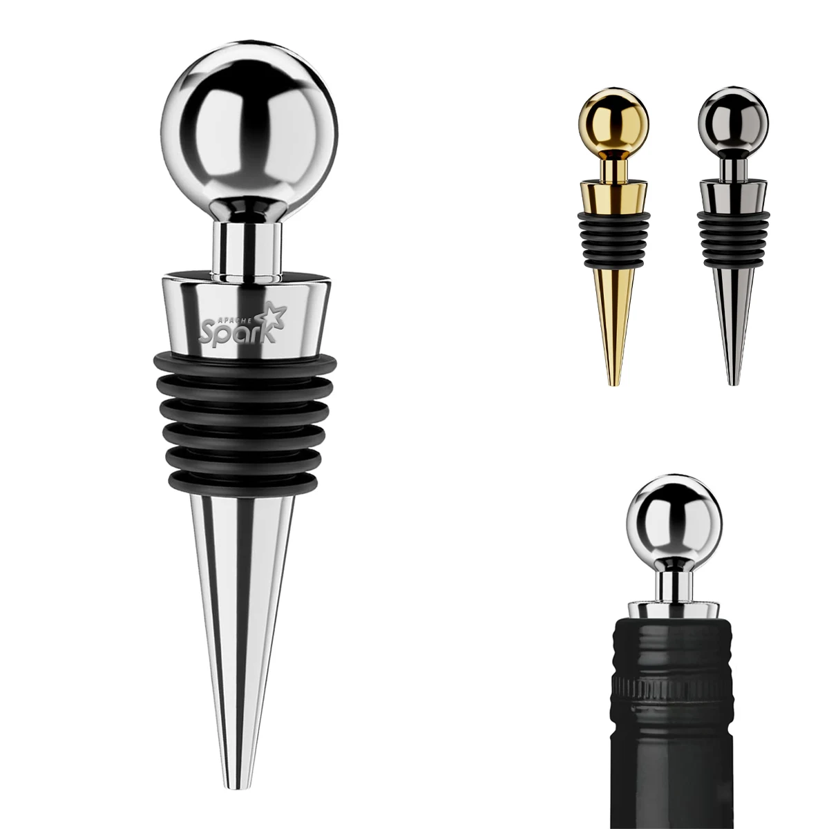 Stainless Steel Wine Bottle Stopper 1