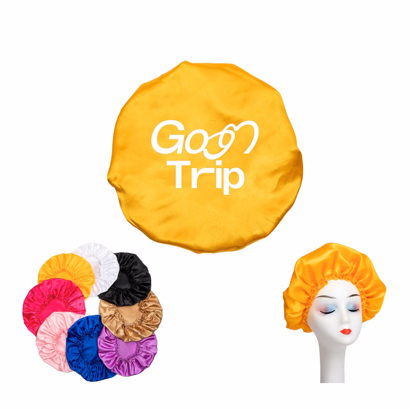 Multi Colored Double-Layer Shower Cap Customization