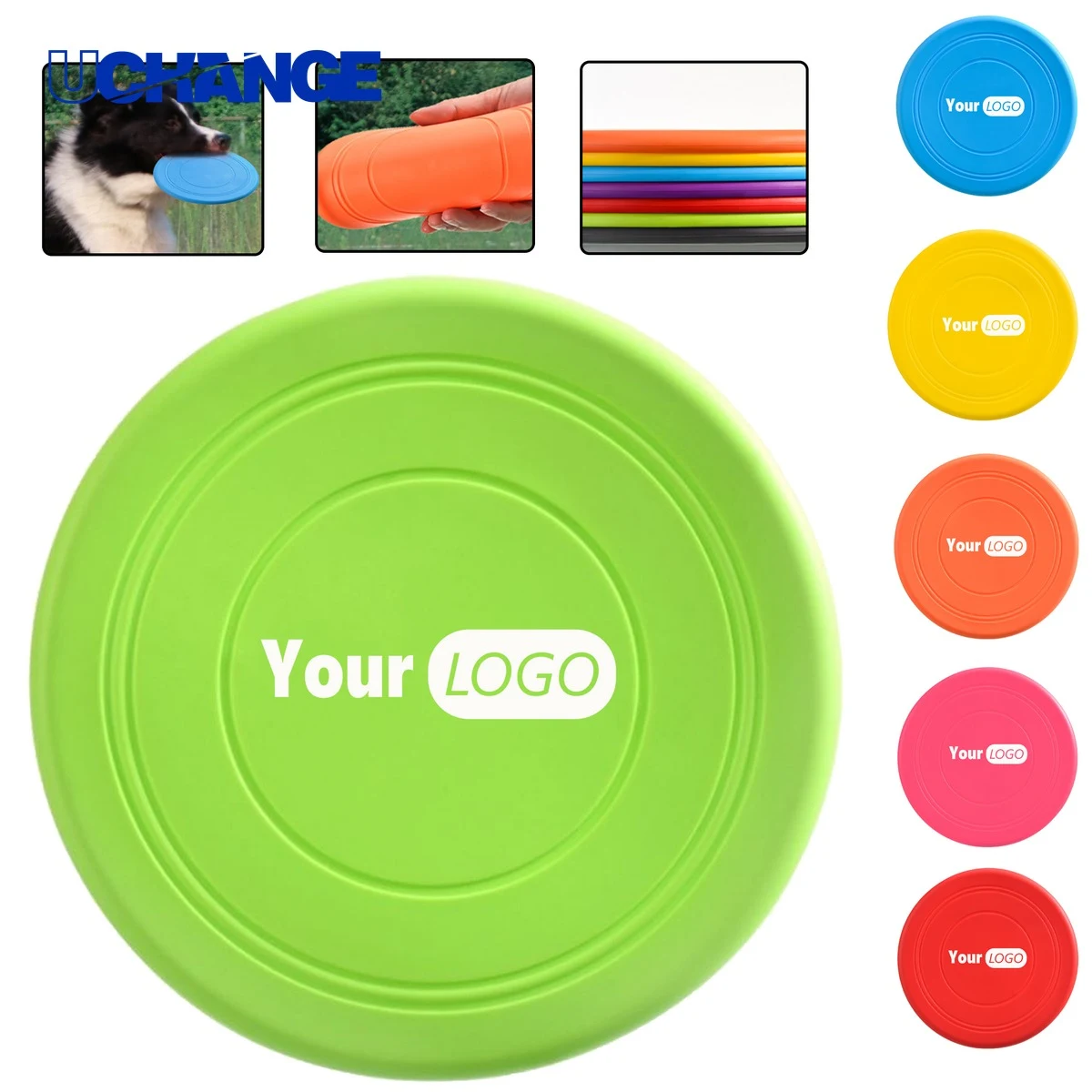 Rubber Pet Training Disc for Outdoor Dog Play 1