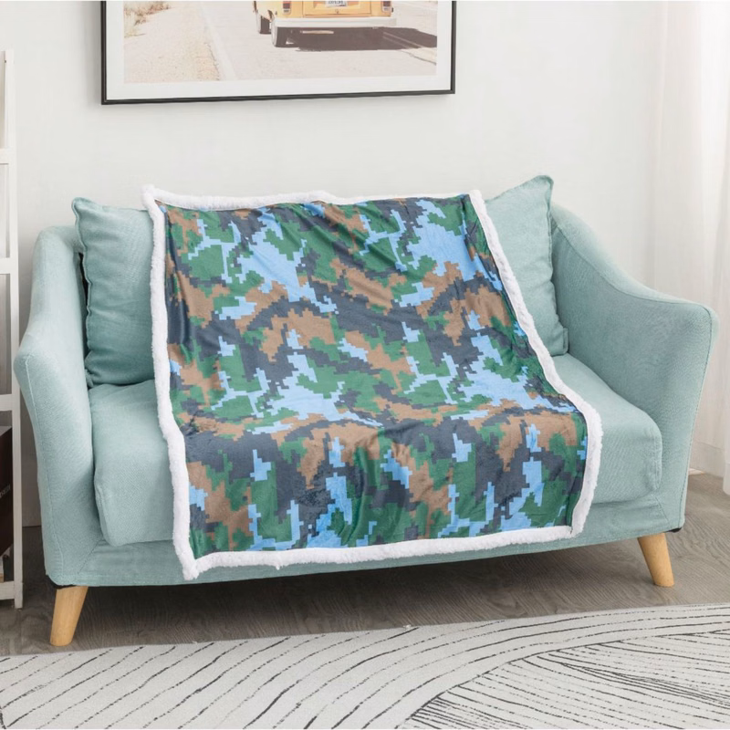 30x40 Velvet Plush Crystal Throw Sublimation Sherpa Blanket