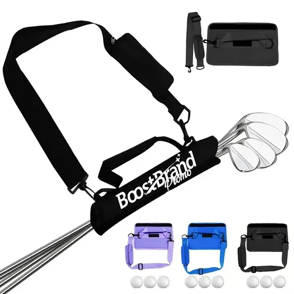 Custom Lightweight Portable Golf Club Shoulder Bag with Ball Holder — Executive Promo 1
