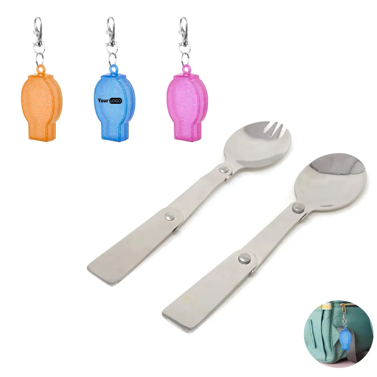 Camping Folding Spoon Fork Outdoor 1