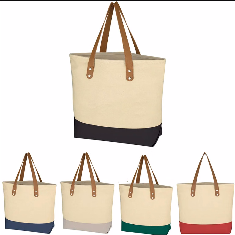 Leather Handle Tote