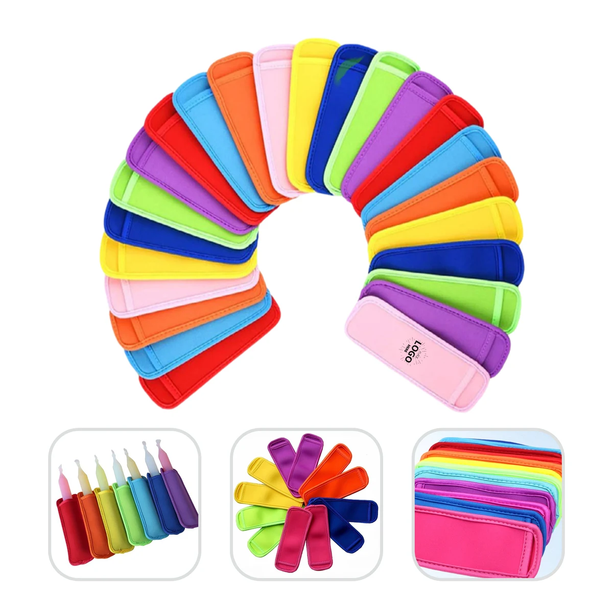 Reusable Neoprene Ice Popsicle Sleeve Holder Bag 1