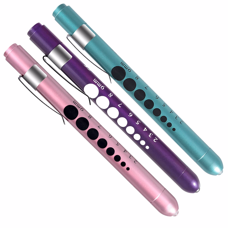 Aluminum Medical Penlight With Pupil Gauge