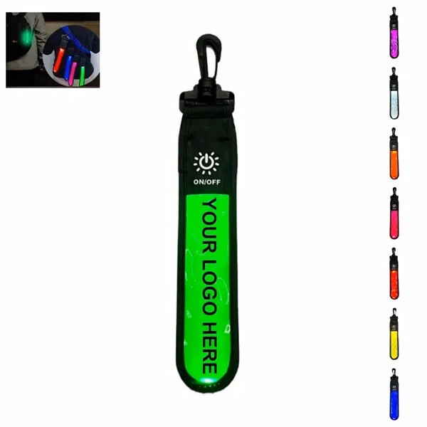 Custom Plastic Reflector LED Light Keychain — Outdoor Safety & Night Events
