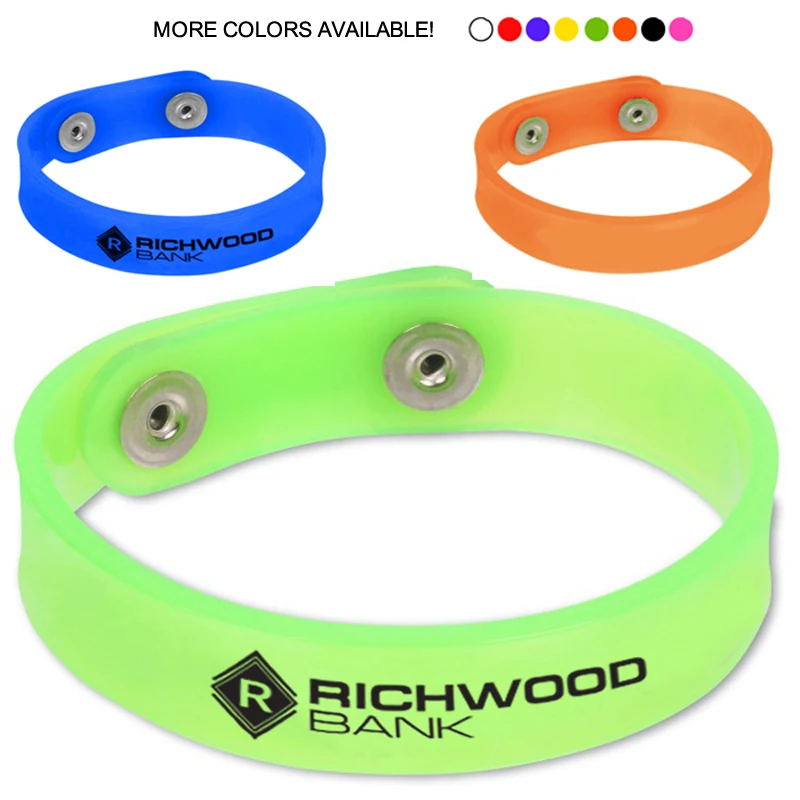 Silicone Adjustable Button Bracelet 1