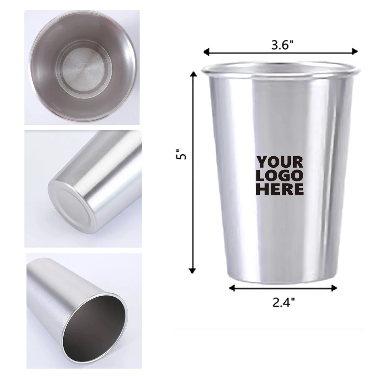 Large-Capacity 17 OZ Stainless Pint Drinking Cup 1