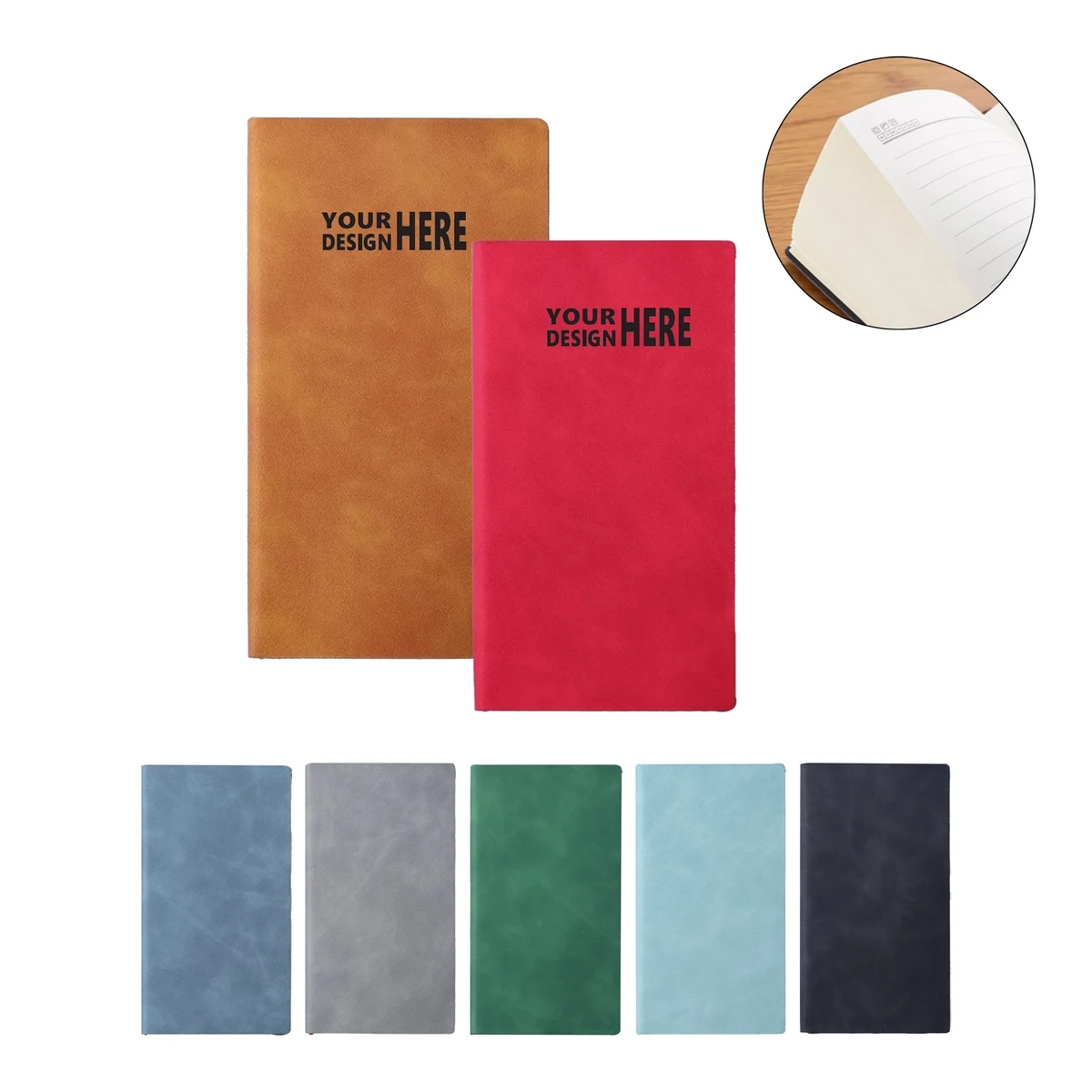 A6 Notebook Soft Faux Leather Cover 1