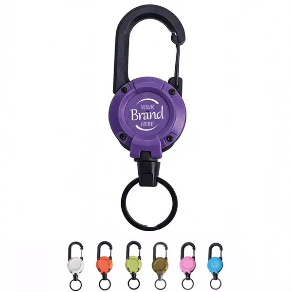 Custom Retractable Badge Buckle Keychain — Portable ID Card Holder & Accessory