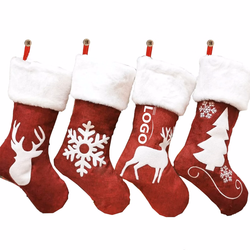 Christmas Stockings Candy Gift Bags MOQ 100PCS