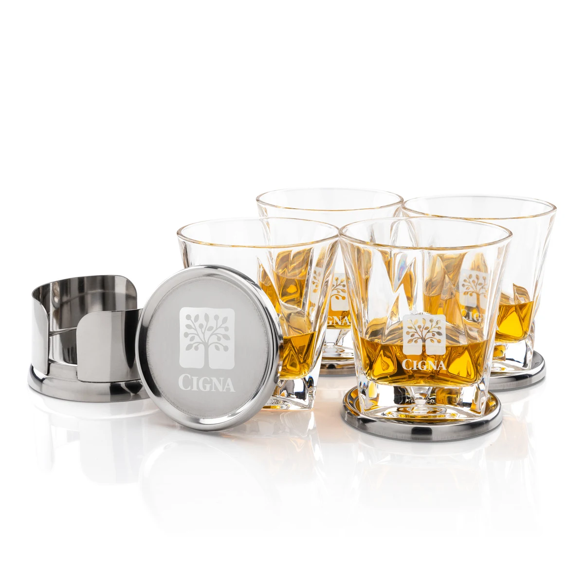 Baldoni Coasters & Oakhaven On-the-Rocks Set 1